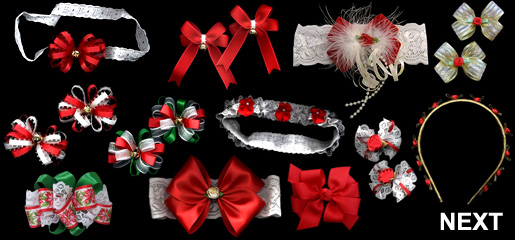 Christmas Hair Bows