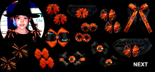 Halloween Hair Bows