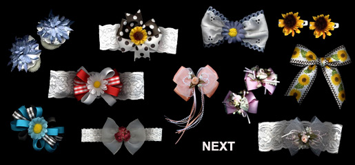 Floral Hair Bows