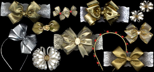 Metallic Hair Bows